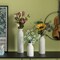 Uniquewise White Ceramic Table Flower Vase for Farmhouse and Home Decor - Ideal for Bohemian Modern Minimalist and Rustic Room Styling - Perfect for Pampas Grass, Fresh Flowers and Stems